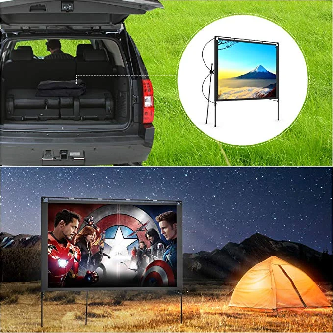 OUTDOOR PROJECTOR SCREEN FOR $45.59