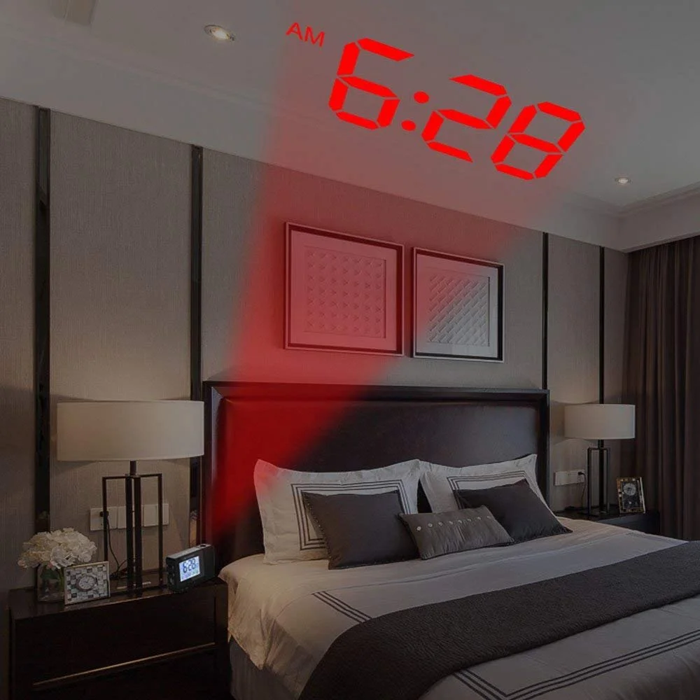 DIGITAL PROJECTION ALARM CLOCK FOR $19.97