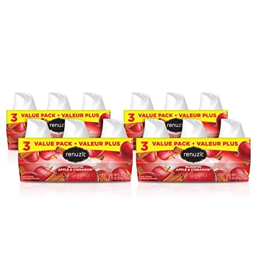 RENUZIT ADJUSTABLE AIR FRESHENERS - BLISSFUL APPLE AND CINNAMON (12 PACK) FOR $11.04
