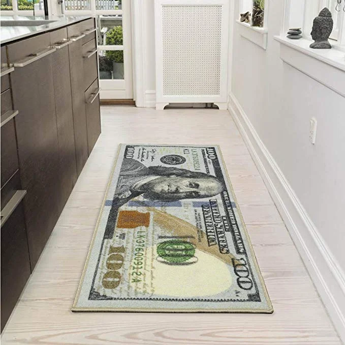 $100 BILL RUNNER RUG FOR $11.73