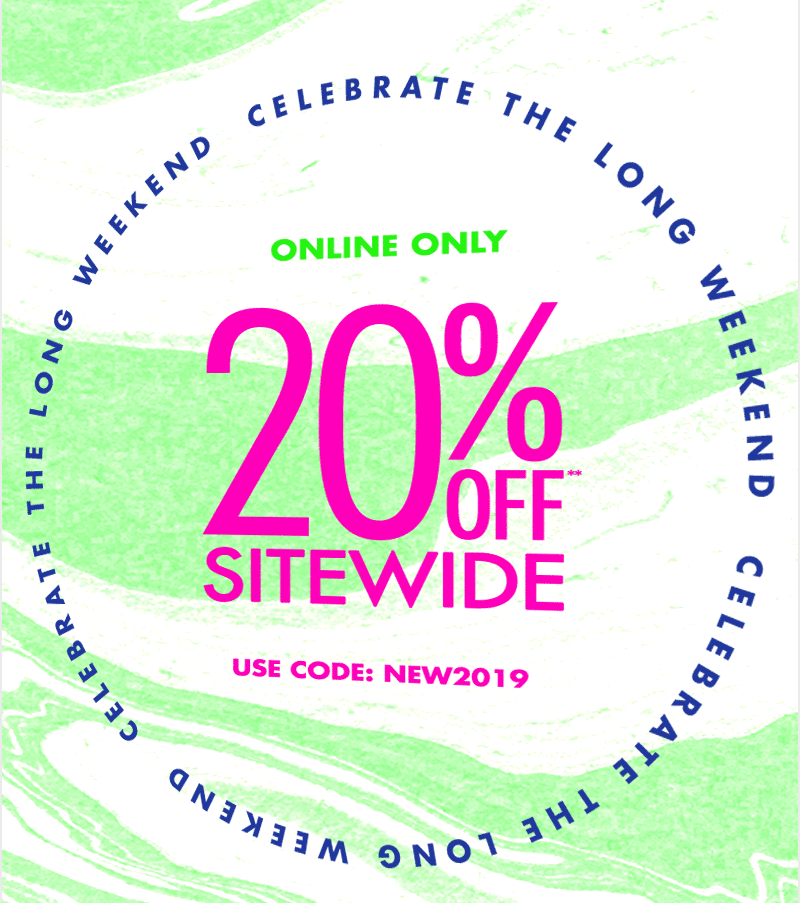 PACSUN SALE: 20% OFF SITEWIDE