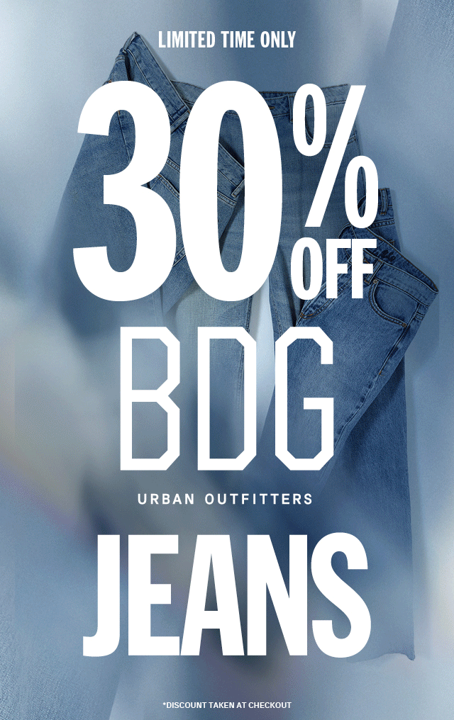 URBAN OUTFITTERS DENIM SALE: 30% OFF BDG DENIM JEANS