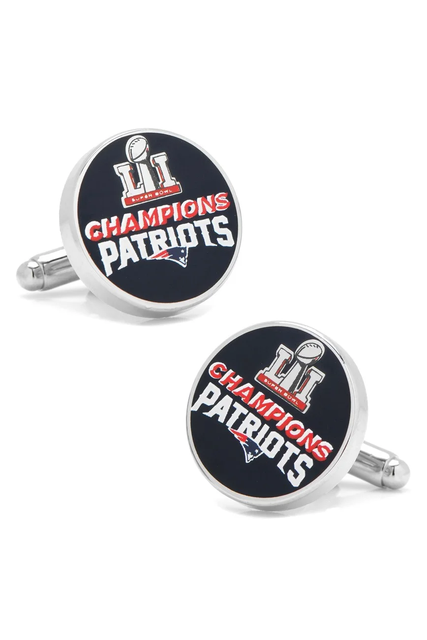 NFL 2017 NEW ENGLAND PATRIOTS SUPER BOWL CHAMPIONS CUFF LINKS FOR $19.97