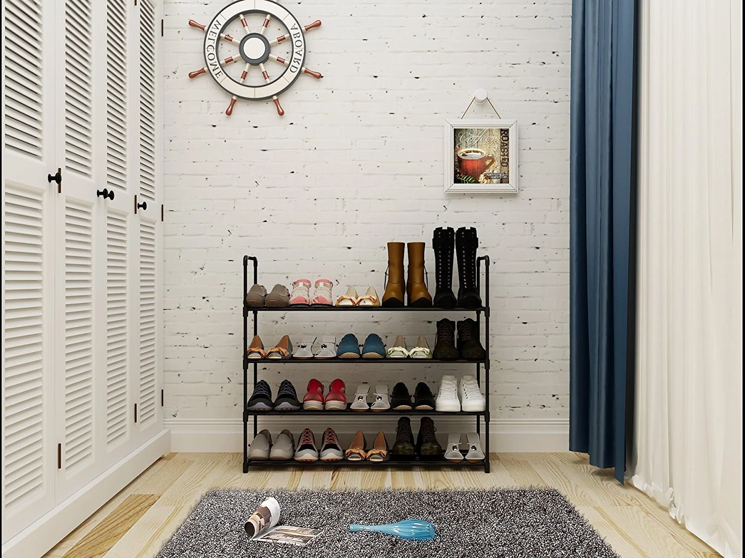 4-TIER SHOE RACK FOR $14.99