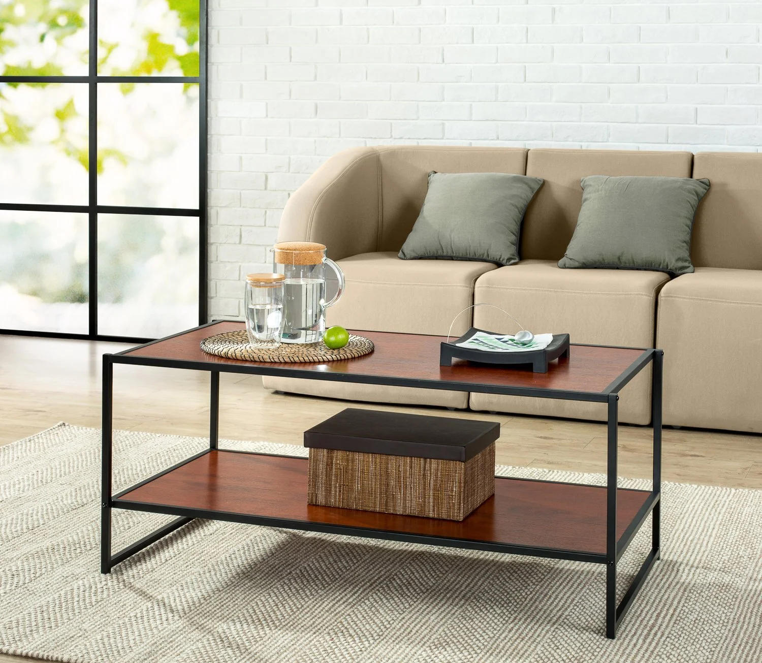 MODERN RECTANGULAR COFFEE TABLE FOR $49.27