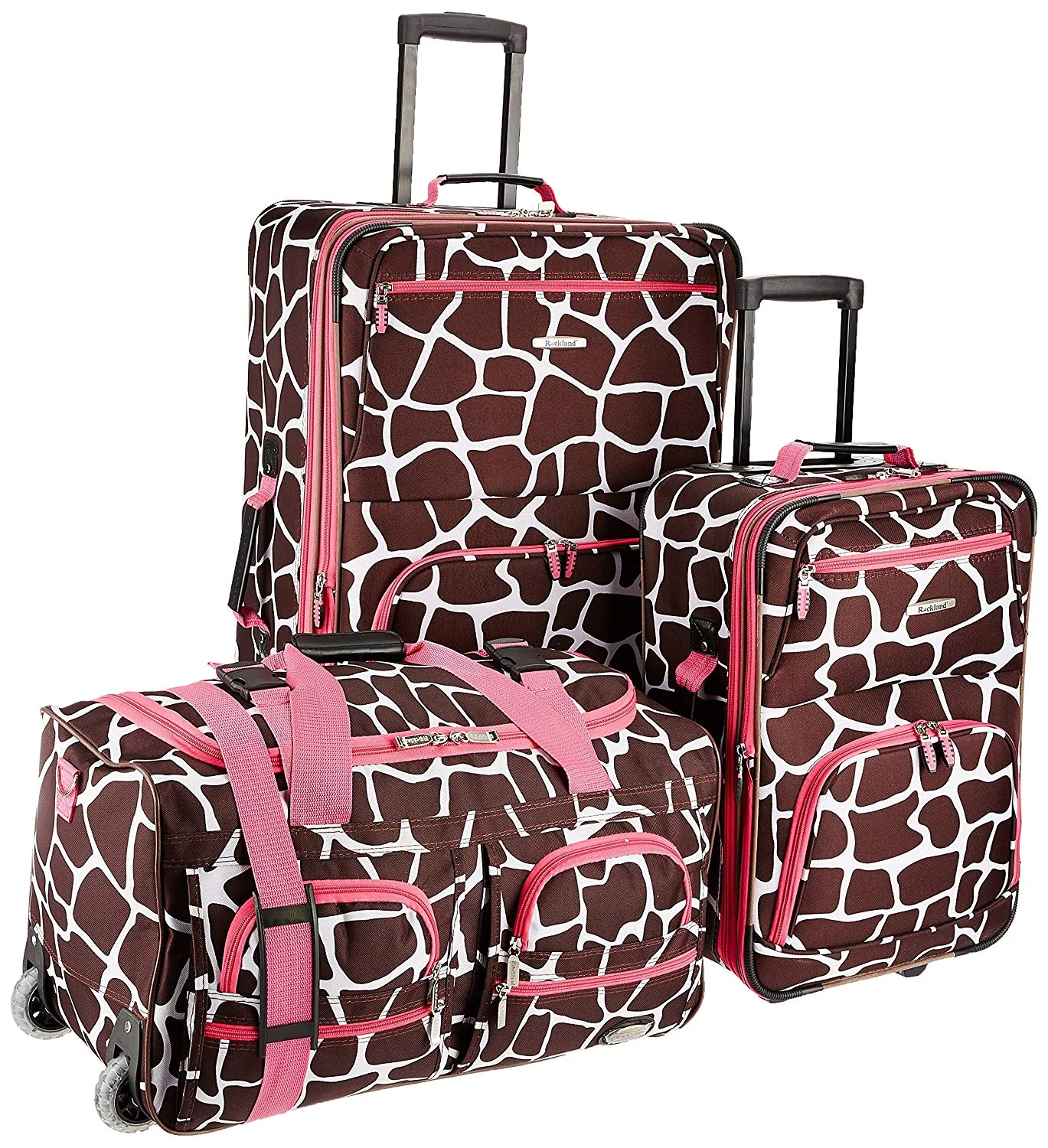 3 PIECE PRINTED LUGGAGE SET FOR $43.46