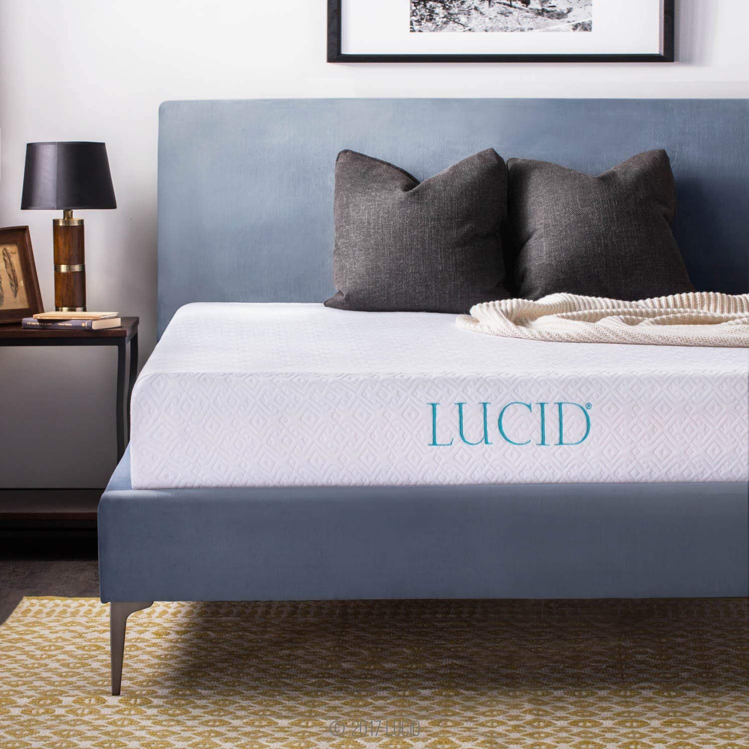 LUCID 10 INCH GEL MEMORY FOAM QUEEN MATTRESS FOR $180.90