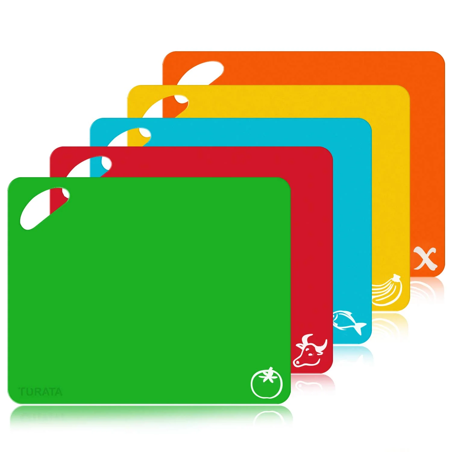 FLEXIBLE PLASTIC CUTTING BOARD MATS (5 PACK) FOR $9.97