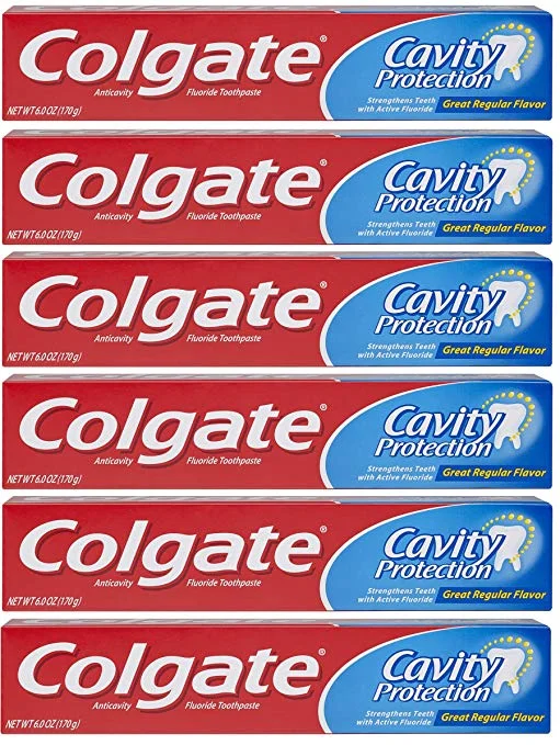 6 PACK OF COLGATE CAVITY PROTECTION TOOTHPASTE FOR $7.52