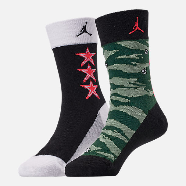 KIDS' JORDAN CAMO 2-PACK CREW SOCKS FOR $10.00