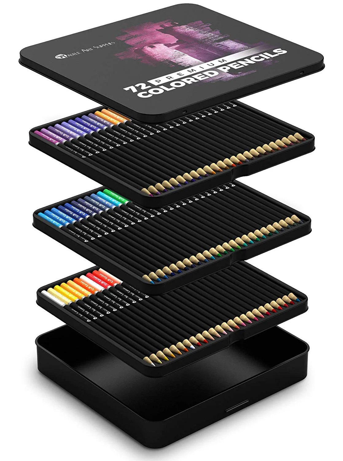 72 COLORED PENCILS SET FOR $22.99