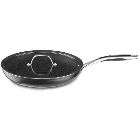KITCHENAID HARD ANODIZED NONSTICK SKILLET WITH GLASS LID FOR $20.76