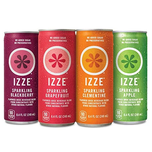 24 PACK OF IZZE SPARKLING JUICE DRINKS FOR $11.01