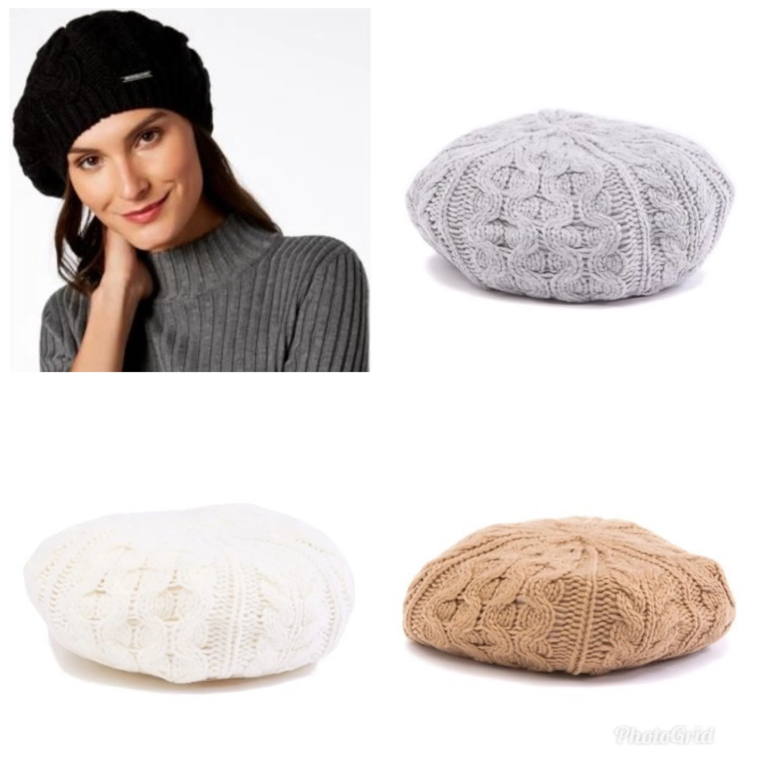 72% OFF MICHAEL KORS  "CLASSIC CABLE" BERET $10.78