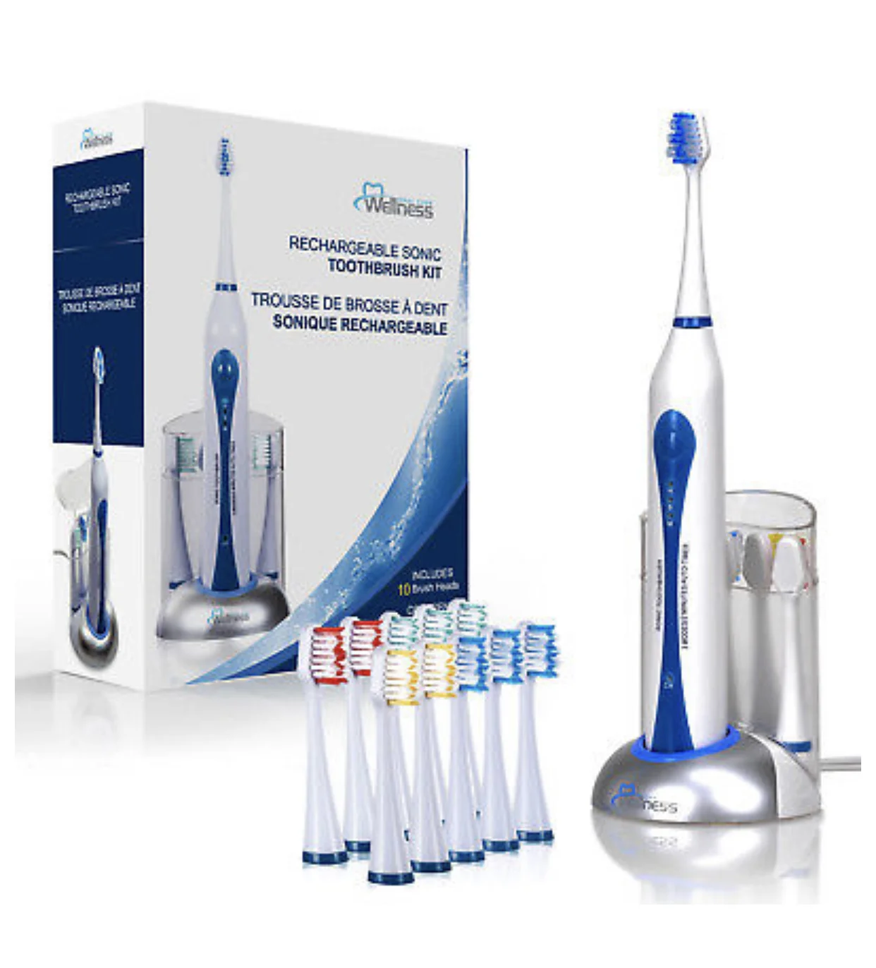 ELECTRIC TOOTHBRUSH WITH REPLACEMENT HEADS FOR 14.99