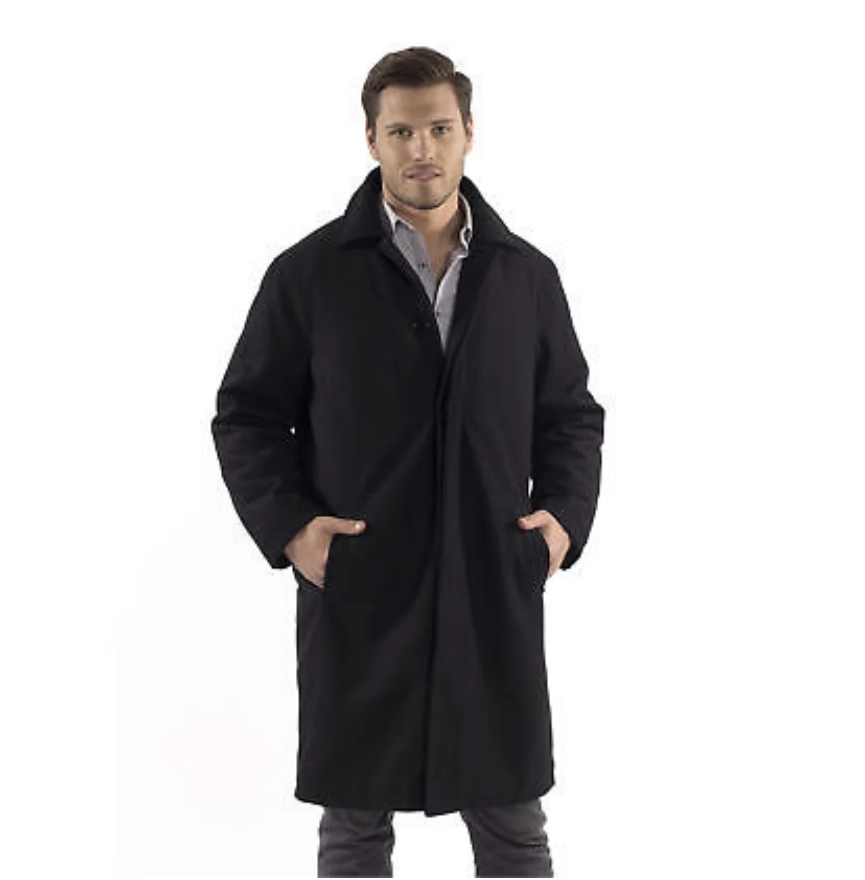 MENS WOOL TRENCH COAT FOR $32.99