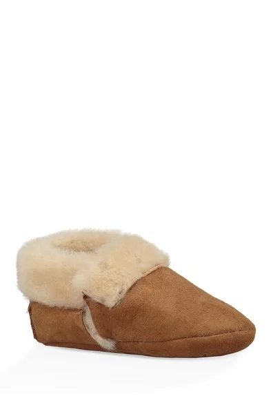 50% OFF UGG SOLVI GENUINE SHEARLING LOW CUFFED BOOTIE (Baby) $34.97