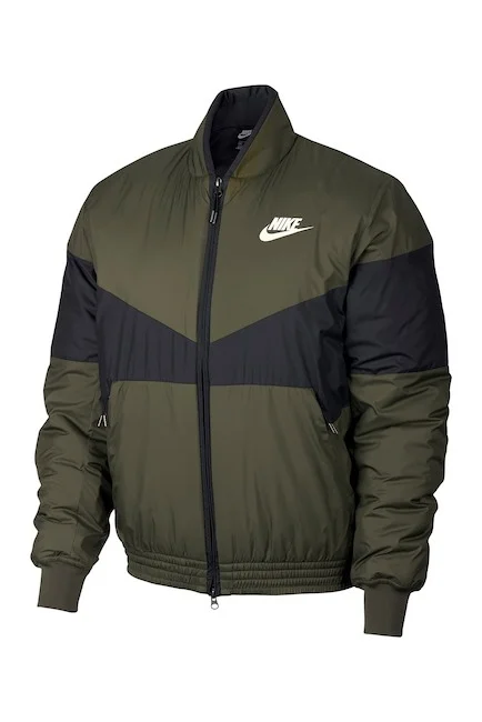 NIKE LOGO EMBOSSED BOMBER JACKET $60.28