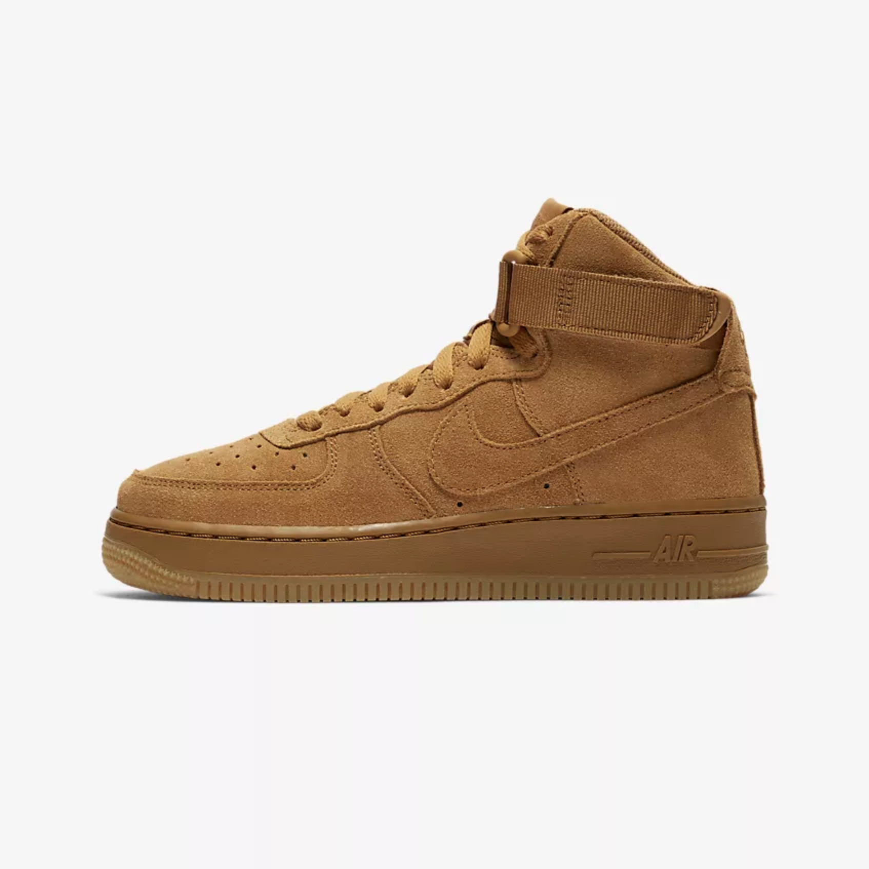 KIDS' NIKE AIR FORCE 1 HIGH LV8 'WHEAT' FOR $60.78