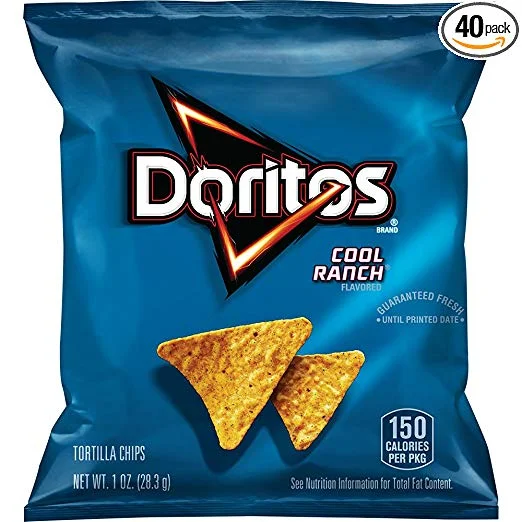 40 SNACK BAGS - DORITOS COOL RANCH CHIPS FOR $10.23
