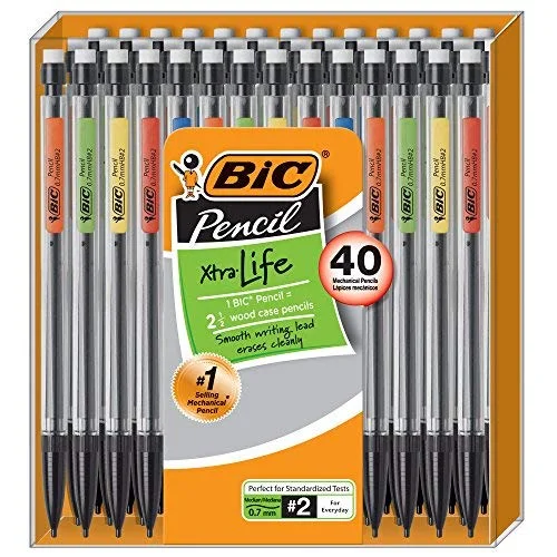 BIC XTRA LIFE MECHANICAL PENCILS (40 COUNT) FOR $7.90