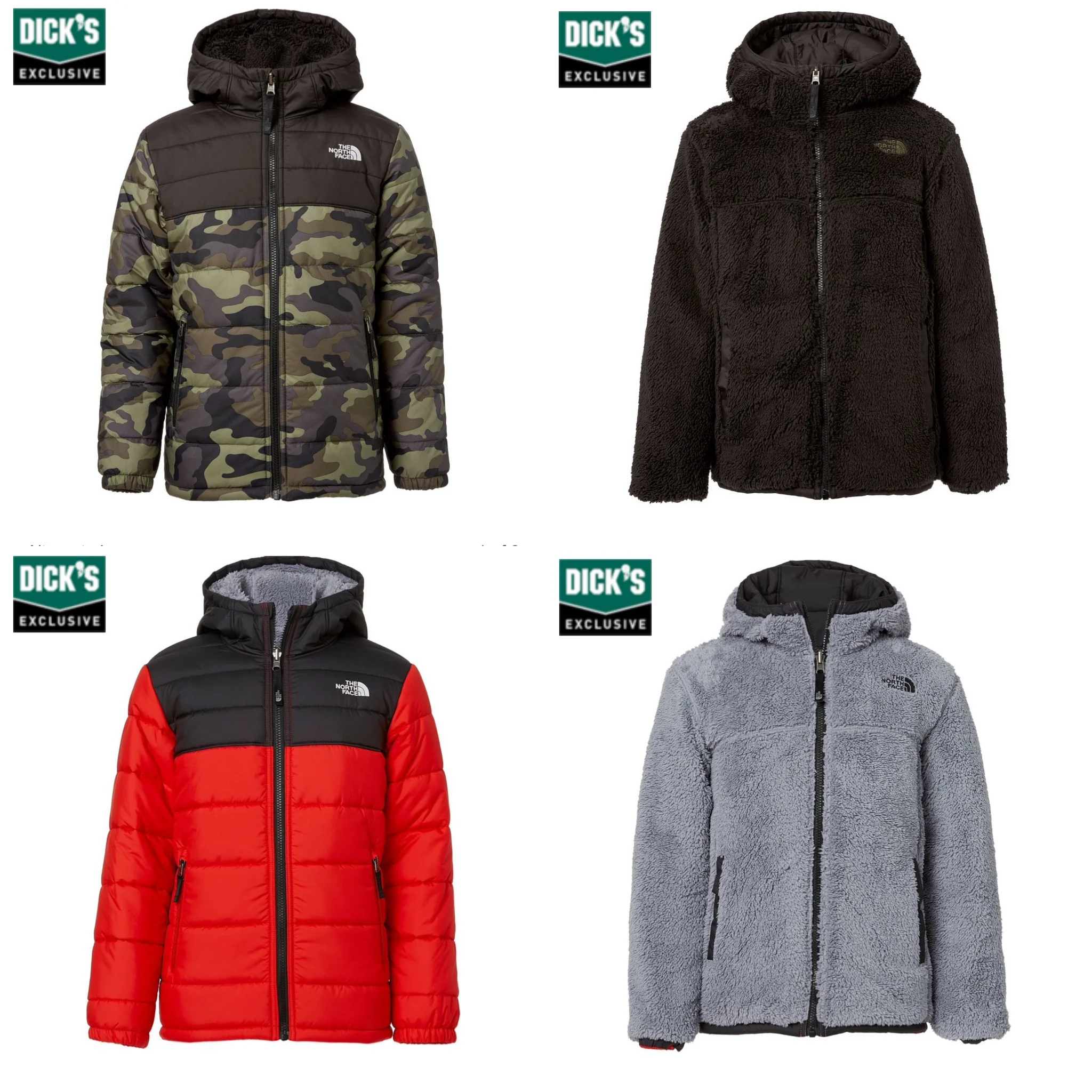 $66.00 THE NORTHFACE BOYS' MT. CHIMBORAZO REVERSIBLE HOODIE JACKET