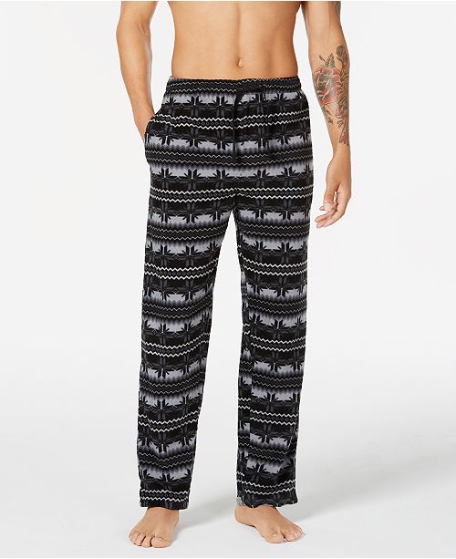 PERRY ELLIS PRINTED FLEECE PAJAMA PANTS FOR $5.96