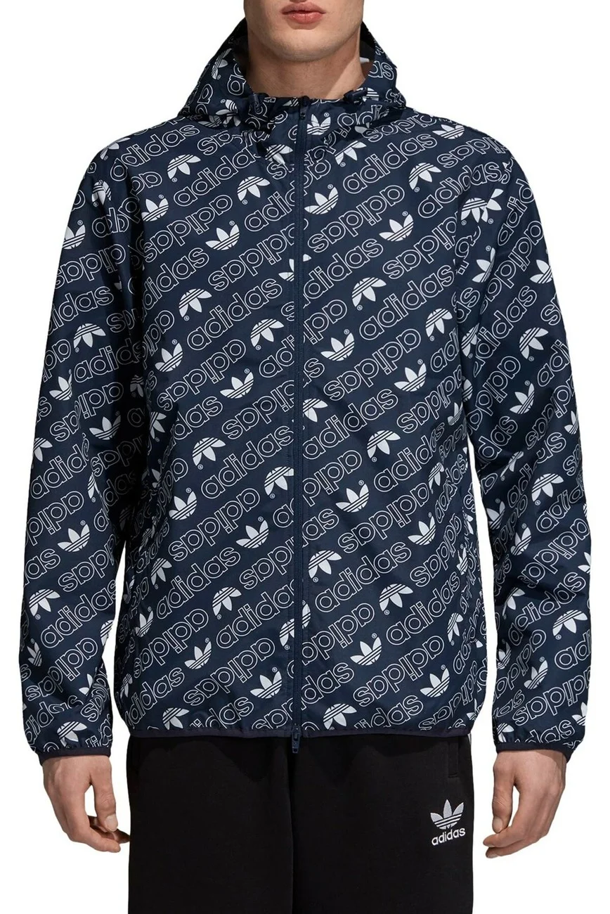 $26.23 ADIDAS ORIGINAL MONOGRAM PRINT WINDBREAKER