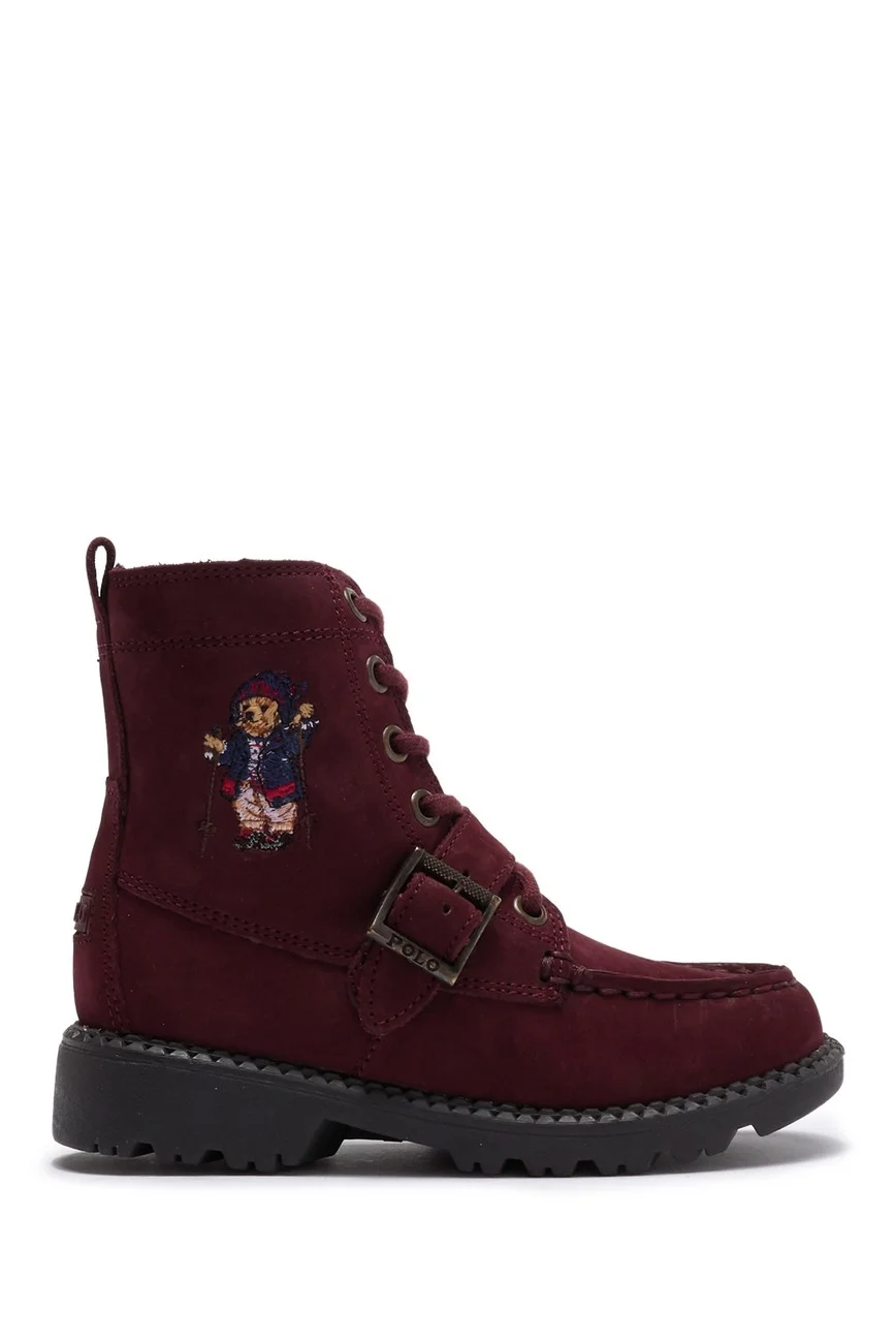 $23.63 KIDS POLO RALPH LAUREN RANGER HI SUEDE LACE UP BOOT 