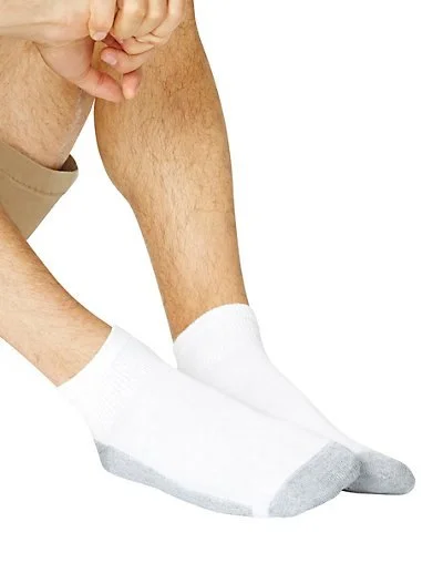 HANES MEN'S CUSHION ANKLE SOCKS (6-PACK) FOR $9.92
