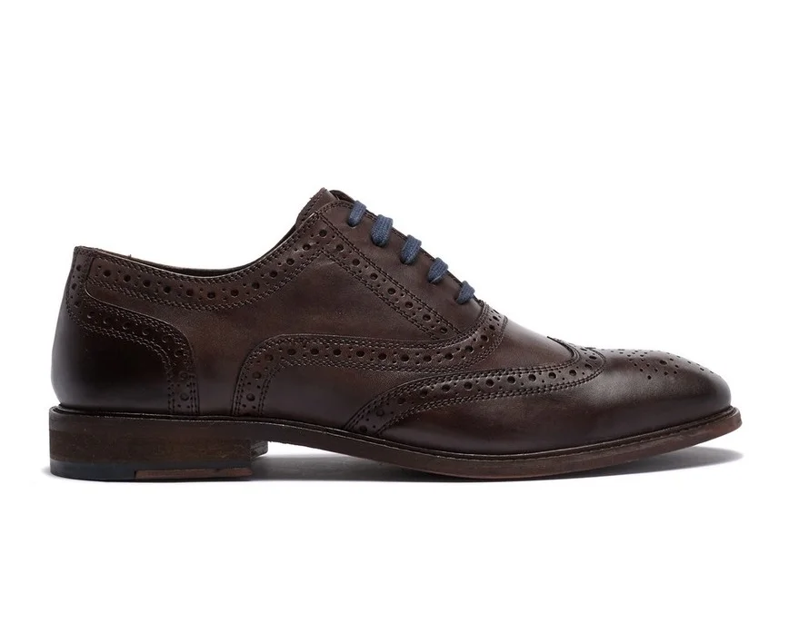 $44.99 MODERN FICTION Soliloquy Wingtip Oxford "BROWN"