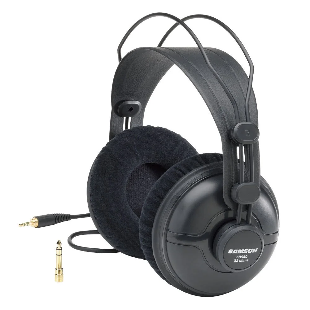 SAMSON SR950 PROFESSIONAL STUDIO REFERENCE HEADPHONES FOR $49.99