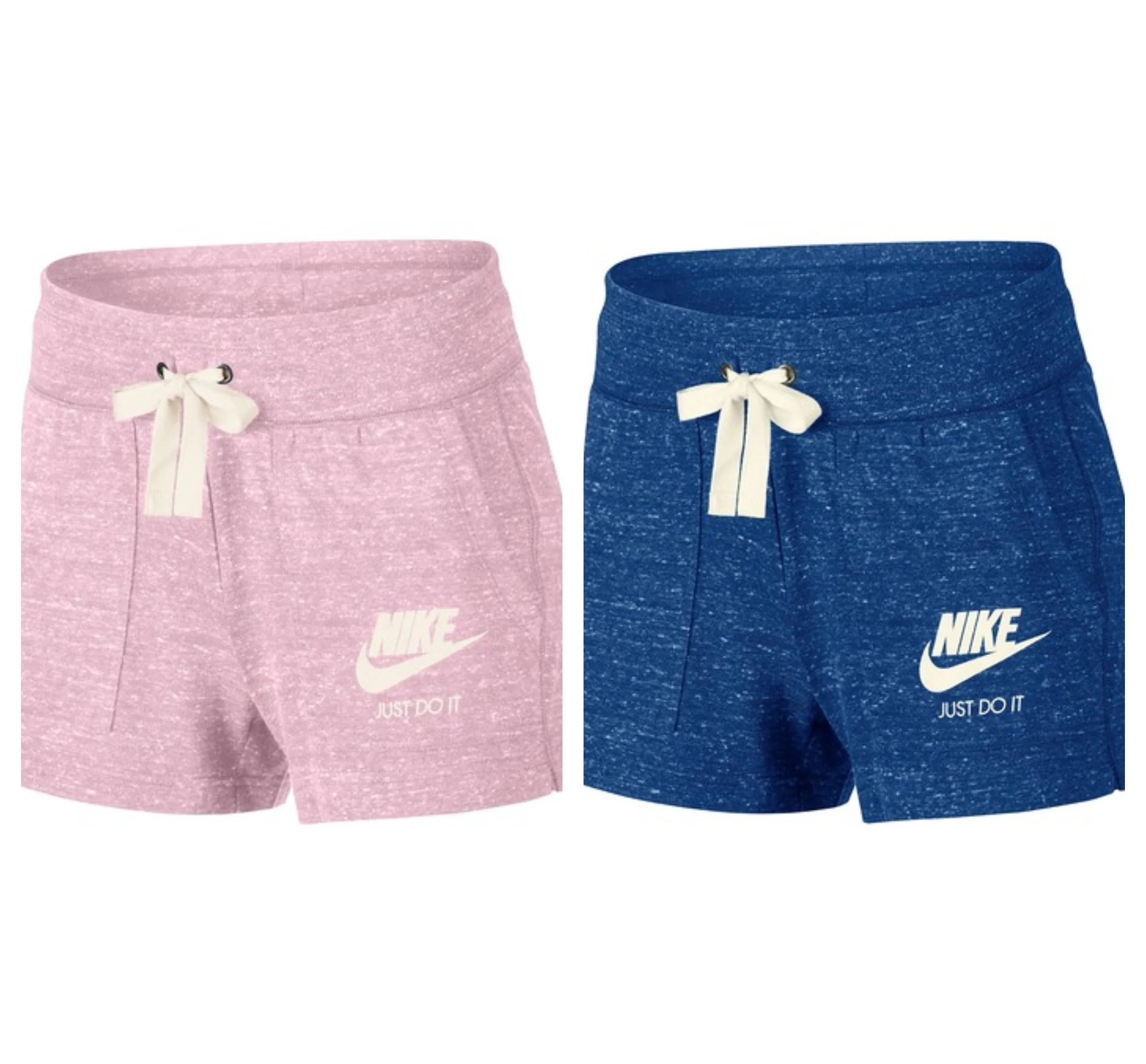 NIKE WOMENS FRONT LOGO PRINT GYM SHORTS FOR $23.97