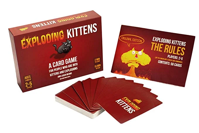 EXPLODING KITTENS CARD GAME FOR $13.99