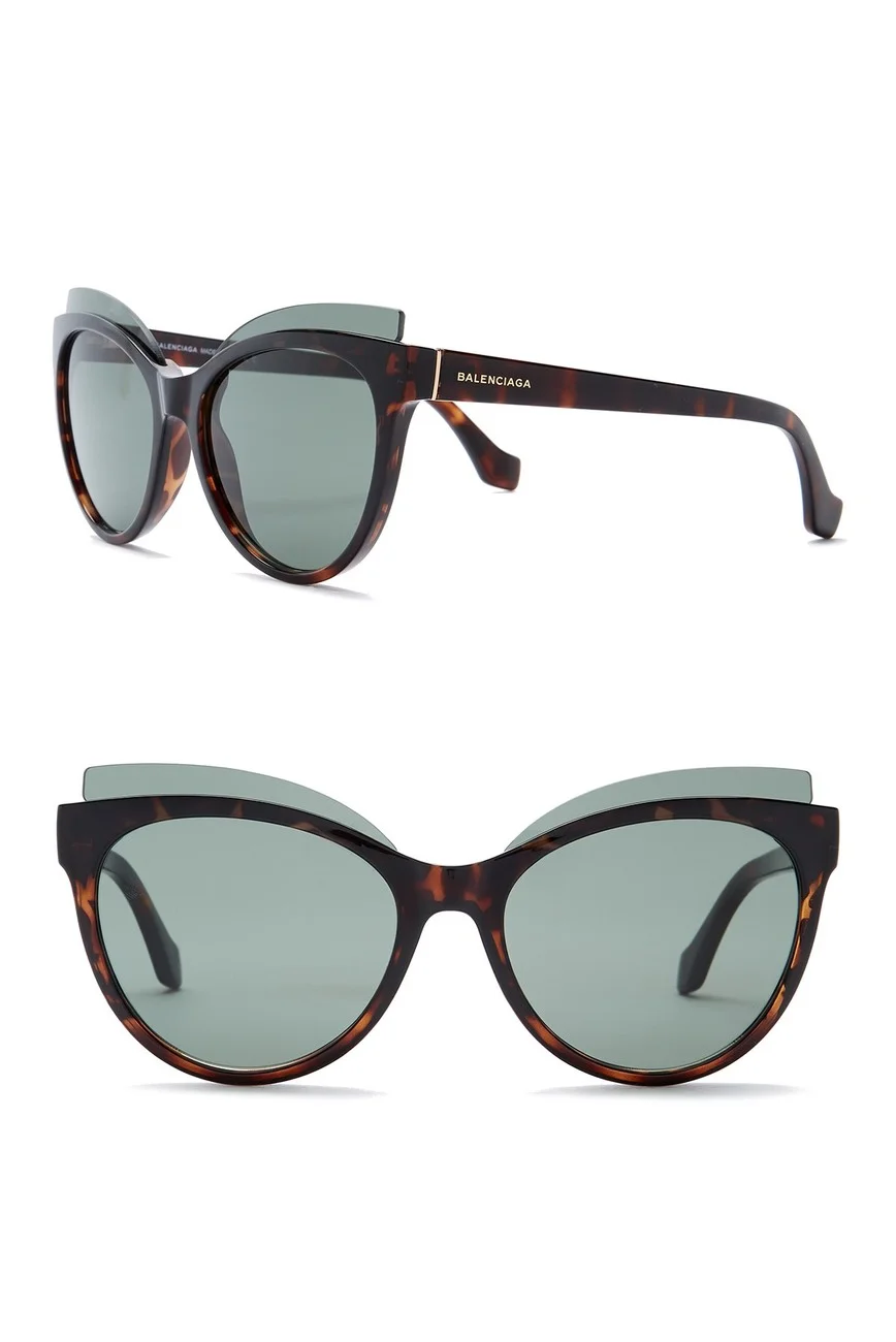 75% OFF BALENCIAGA 57MM CATEYE SUNGLASSES