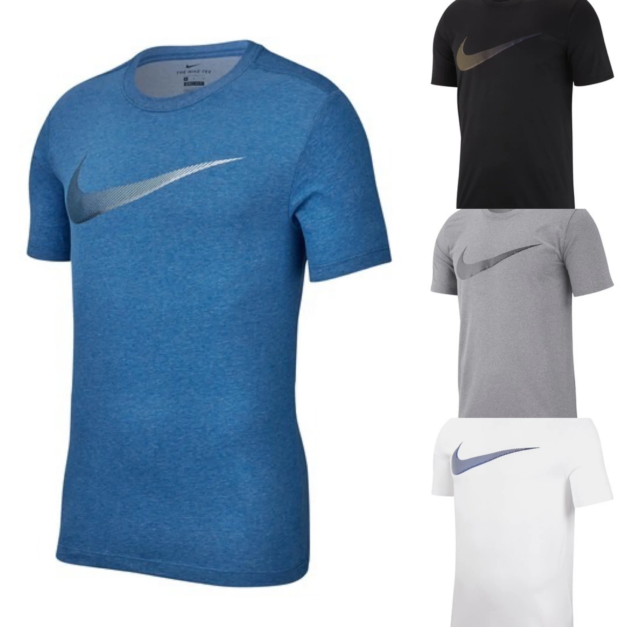 NIKE DRI-FIT SWOOSH LOGO T-SHIRTS FOR $18.97