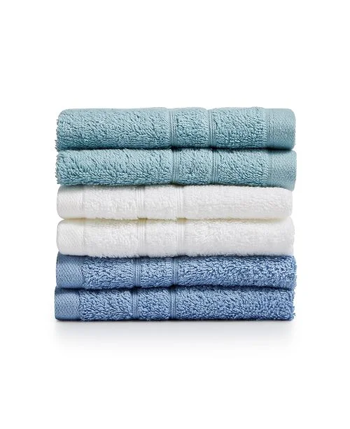 6-PACK MARTHA STEWART ESSENTIALS COTTON WASHCLOTHS FOR $4.00