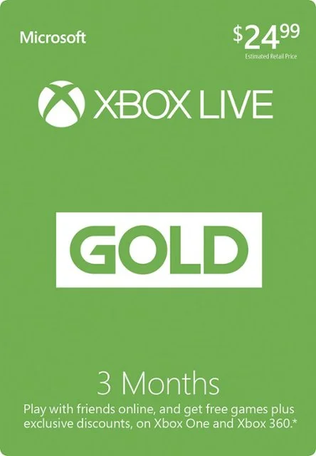 6-MONTHS XBOX LIVE GOLD MEMBERSHIP FOR THE PRICE OF 3-MONTHS