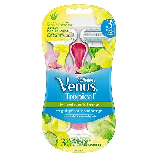 GILETTE VENUS WOMENS DISPOSABLE RAZOR (3 PACK) FOR $3.62