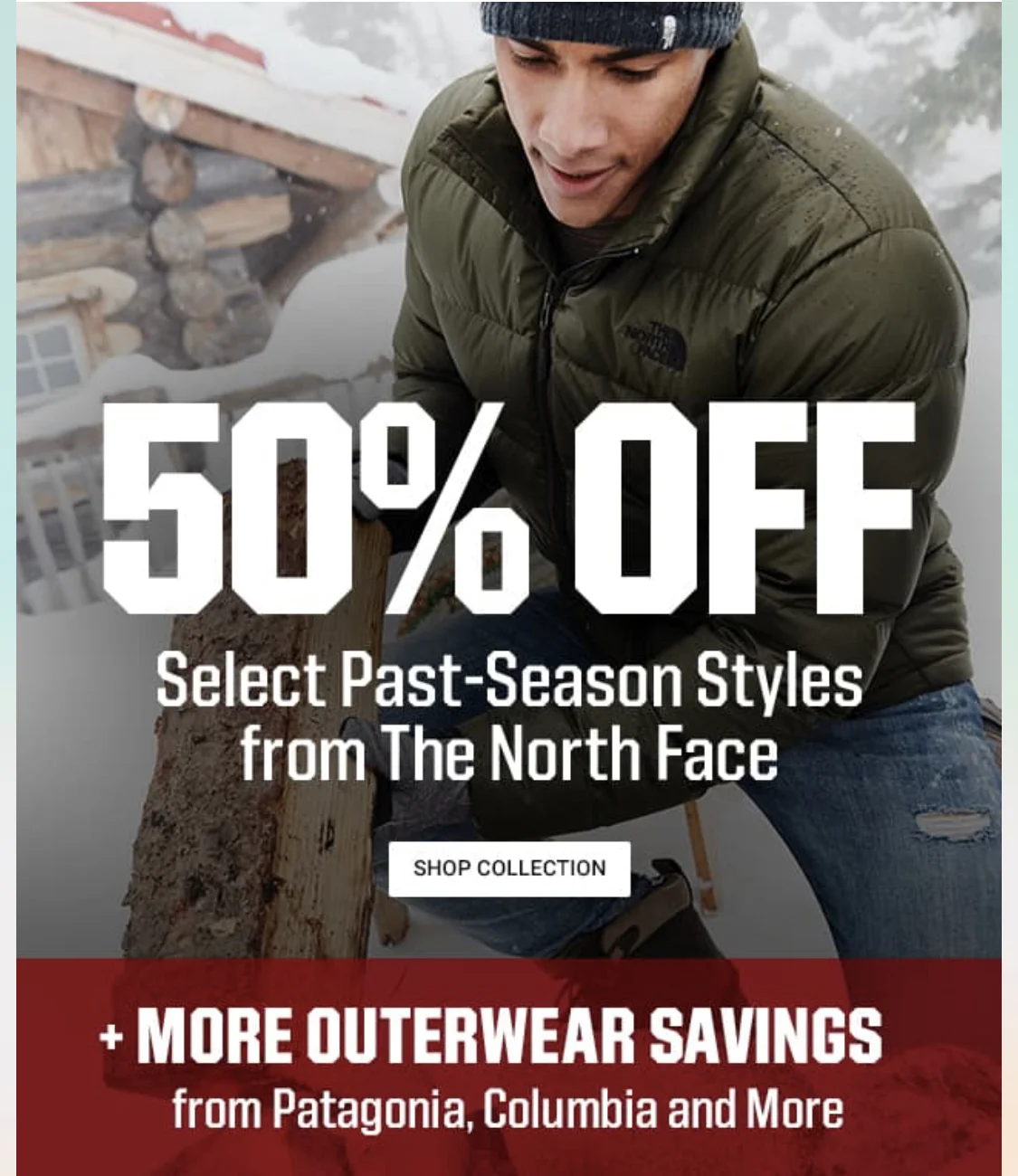 UP TO 50% OFF SELECT STYLES FROM THE NORTHFACE 