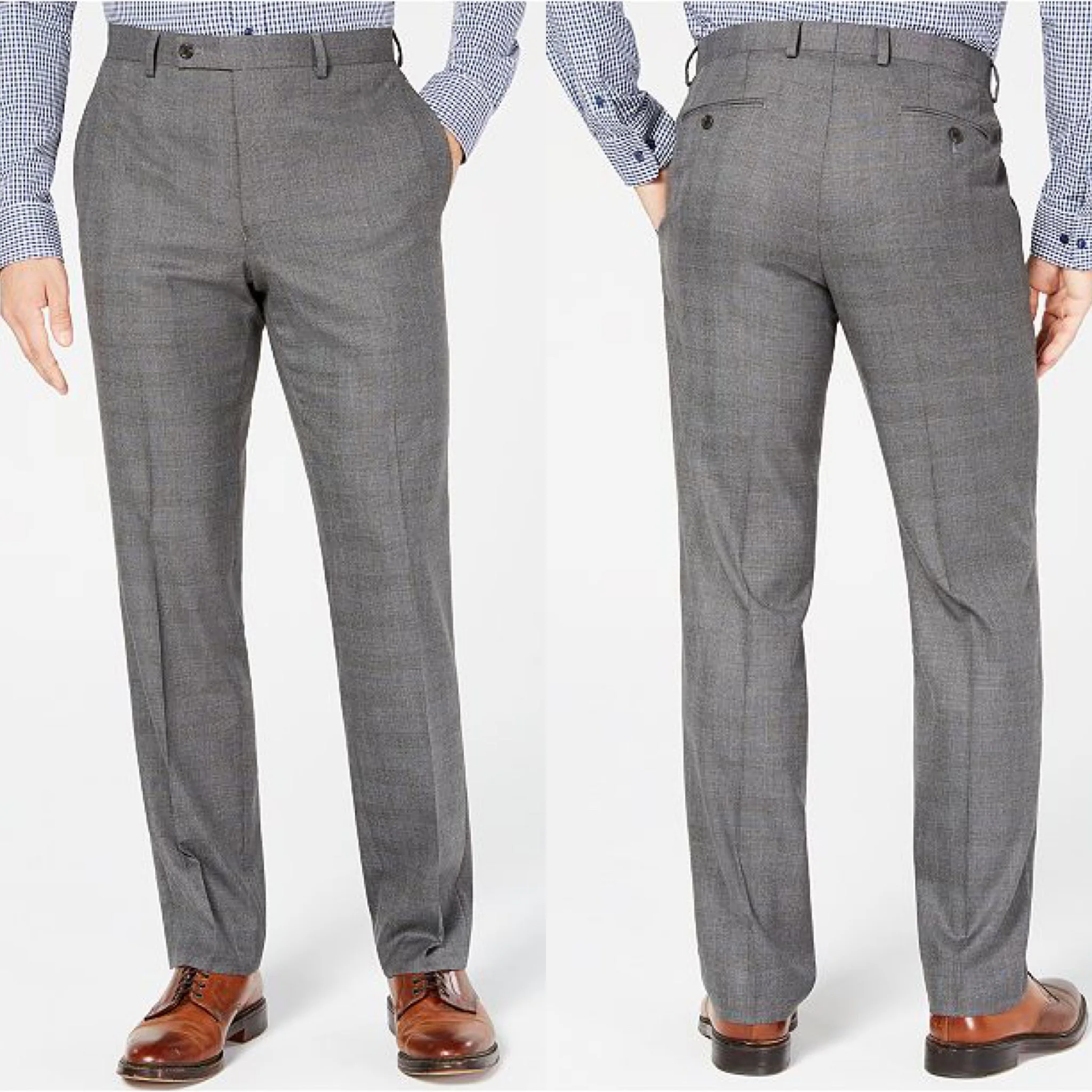 RALPH LAUREN ULTRAFLEX CLASSIC FIT PLAID DRESS PANTS FOR $19.99
