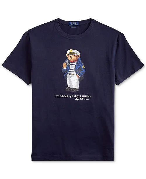 POLO RALPH LAUREN CLASSIC FIT CAPTAIN BEAR T-SHIRT FOR $34.65