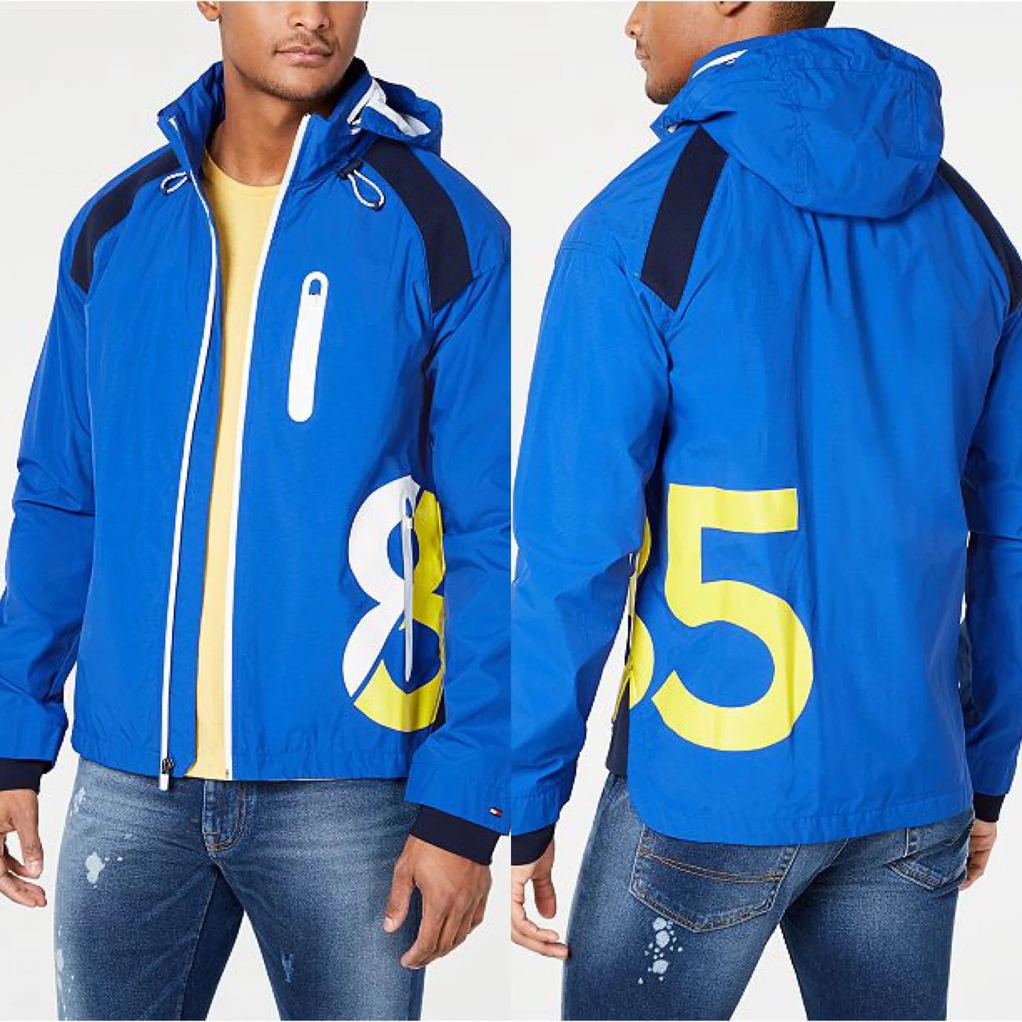 TOMMY HILFIGER MENS WHITEWATER COLORBLOCKED JACKET FOR $62.58