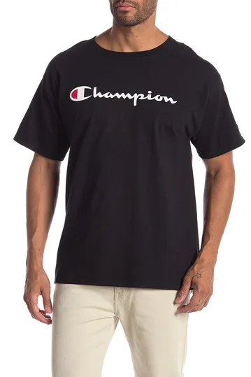CHAMPION LOGO PRINT T-SHIRTS FOR $13.97