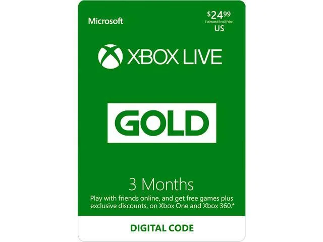 3-MONTHS OF XBOX LIVE GOLD SUBSCRIPTION + 1000 APEX LEGENDS COINS FOR $20.99
