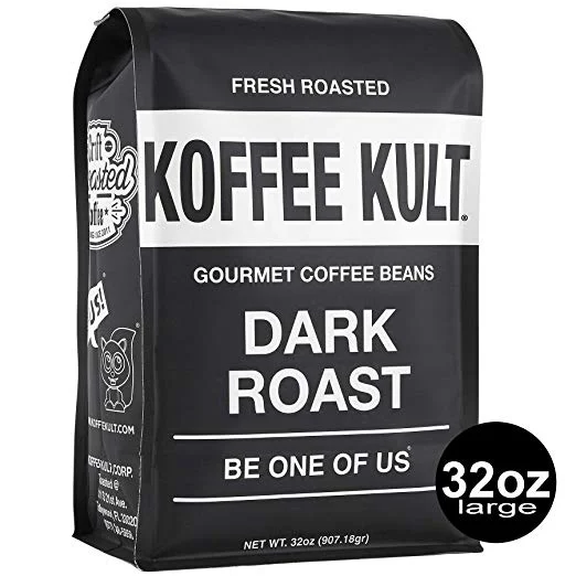 KOFFEE KULT FRESH DARK ROASTED COFFEE BEANS 32OZ FOR $12.99