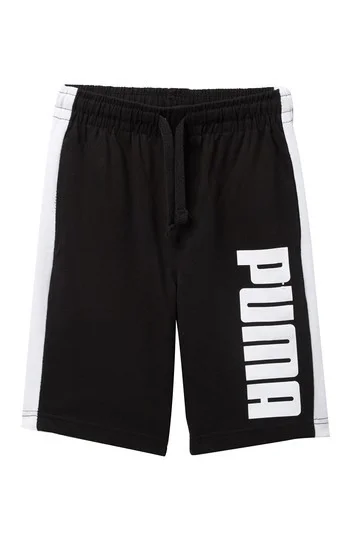 KIDS PUMA LOGO PRINT SHORTS FOR $11.97
