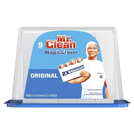 9 PACK OF MR CLEAN MAGIC ERASER CLEANING PADS FOR $4.69