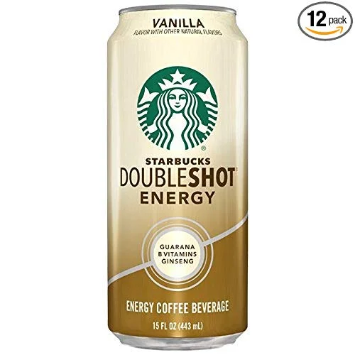 12 PACK - STARBUCKS DOUBLESHOT ENERGY COFFEE - VANILLA FOR $21.80