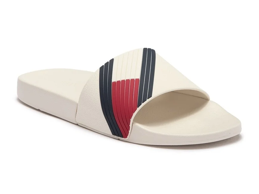 TOMMY HILFIGER EMILIO SLIDES FOR $19.97